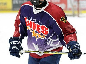 Geoff Lawson picked up an assist for the Wellington Dukes in their 4-3 Saturday night win at Orangeville. (OJHL Images)