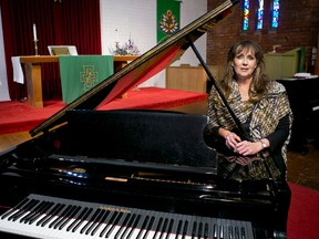 Canadian musician Mary Lou Basaraba poses for a photo at Grace Lutheran Church in Culver City, Calif., on Jan. 11. Six more women, including Basaraba, have stepped forward to accuse prominent conductor Charles Dutoit of sexually assaulting them in the U.S., France and Canada. (Damian Dovarganes/AP)