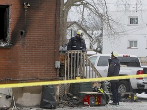 Two adults and two children were killed in a fire in Oshawa that saw a house gutted on Tuesday, Jan. 9. (Chris Doucette/Postmedia Network)