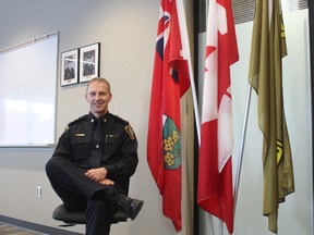 Chief of Police Chris Herridge launched the vulnerable persons registry that will encompass St. Thomas, Elgin County and Aylmer police services. (Laura Broadley/Times-Journal)