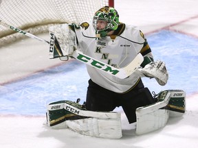 London Knights goalie Joseph Raaymakers. (File photo)