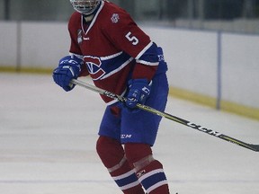 Riley Richards collected a goal and an assist in a 5-2 Kingston Voyageurs loss to the Cobourg Cougars in an Ontario Junior Hockey League game on Thursday night at the Invista Centre.