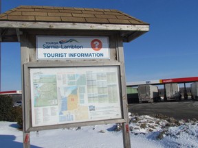 This information kiosk at the service centre in Reece's Corners is one of several Tourism Sarnia-Lambton is offering to turn over to the municipalities where they're located. The tourism agency is getting out of the kiosk business as more and more of its marketing is going online.
Paul Morden/Sarnia Observer/Postmedia Network