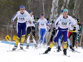 Participants take part  in the  Ontario Cup #2 at the Naughton trails in Sudbury, Ont. on Sunday January 21, 2018. The event was hosted by the Walden Cross  Country Fitness Club.Gino Donato/Sudbury Star/Postmedia Network