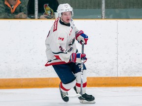 Tim Gordanier/The Whig-Standard/Postmedia NetworkTravis Bennett of the Campbellford Rebels is seen playing during the 2015-16 Empire B Junior C Hockey League season. He is the only remaining player from that squad — which recorded the club’s last win on Jan. 23, 2016 — who was also in the lineup this past Sunday night when the Rebels snapped a 77-game winless streak with a 9-5 win over the Gananoque Islanders.