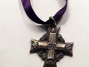 The Memorial Cross medal of Lance Bombardier Warren John Edwin Langley is being sold on EBay.