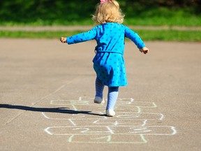 The new report recommends one hour daily of "energetic play" for three and four year olds, which could include running, dancing, or playing outside.Getty Images/iStock Photo
