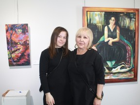 Mother and daughter Rachael and Mary Groombridge opened their Root and Stem exhibition at Gallery in the Grove on Jan. 14.
CARL HNATYSHYN/SARNIA THIS WEEK