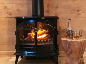 A flaming desire ? the toasty treat that is the Dimplex Optimyst electric stove.