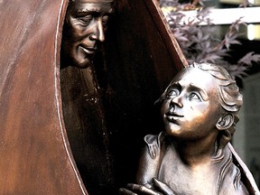 Compassion and caring are captured by this sculpture dedicated to the Sisters of St. Joseph in the Memorial Garden at the Chatham-Kent Health Alliance in June 2009. The move to a new single board means the CKHA is parting ways with the St. Joseph's Care Society. (File photo/Postmedia Network)