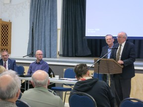 Presenters educate residents on important legal topics during a seminar at the Whitecourt Seniors' Circle on Jan. 18 (Submitted | Leo Zelinski).