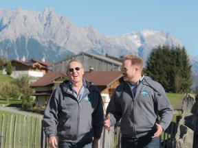 Two business English students share an English laugh during bec2's Executive English Village just outside of Salzburg, Austria. The founders of the program¬ – Sarnia native Janet Sneddon and her husband Londoner Larry Reid – are looking for English-speaking volunteers with business and life experience to participate in their immersion camps.
Handout/Sarnia This Week