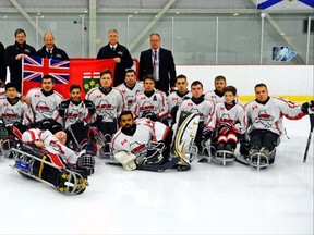 Sledge Team Ontario is shown in this photo taken at last season's national championships. Sarnia's Tom Gabriel is back with the team in his third season, and looking forward to returning to the national championships being held in May in Vancouver. (Handout/The Observer)