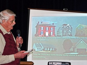Harry Wyma speaks about basic home landscaping for the Mary Webb Centre's lecture series on Jan. 10. (Handout/The Chronicle)
