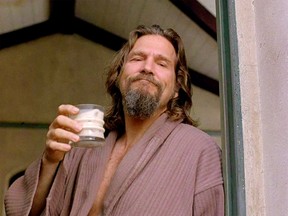 Jeff Bridges as Jeff Lebowski, the Dude, in The Big Lebowski.