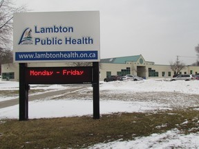 Lambton Public Health's Point Edward office is shown here. The number of prescriptions filled by the agency's Sexual Health program is expected to drop now that Ontario is providing OHIP drug coverage for children and young people. (Paul Morden/Sarnia Observer/Postmedia Network)