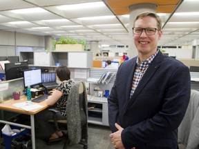 Jeff Smith, chief executive of Robarts Clinical Trials in London, says the firm is spinning off as an independent organization. RCT will become a for-profit corporation owned and operated by a trust, but will operate like a non-profit, reinvesting revenue back into the business and academic research. (Mike Hensen/The London Free Press)