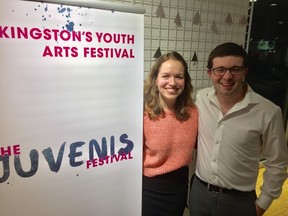 Peter Hendra/The Whig-Standard
Managing director Jane Karges and festival producer Reid Cunningham unveiled the lineup for this year's Juvenis Festival Thursday night.