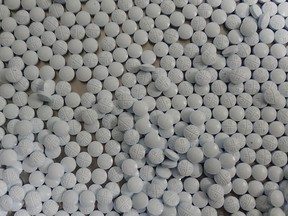 OPP Photo
Northumberland's OPP Community Street Crime Unit seized 20,000 light blue coloured pills that tested positive as fentanyl last week.