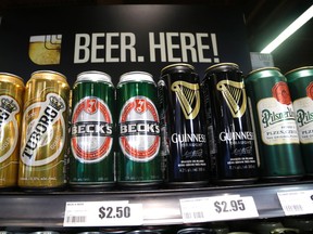 As early as April, the Walmart Chatham location will become the first grocery store in Chatham-Kent selling beer and cider. (File photo/Postmedia Network)