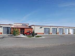 The Emergency Services Building, which includes the Vulcan fire department's hall.