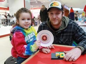 Abby Sisson and Cody Nicolaisen created eye-catching art and built Lego structures at Lambton Mall as part of the Organization for Literacy in Lambton's annual Family Literacy Day event on Jan. 27.
CARL  HNATYSHYN/SARNIA THIS WEEK