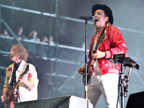Arcade Fire, above, and Jessie Reyez are the leading nominees at this year's Juno Awards in Vancouver. Arcade Fire is in the running for best group, single, album and alternative album. (THE CANADIAN PRESS/AP)