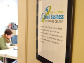 The Small Business Enterprise Centre, located just off Talbot Street, is offering a grant worth up to $5,000 for new and expanding business owners. They hope to use the full $215,000 in grant money made available through the governments of Ontario, St. Thomas, and Elgin County. (Louis Pin/Times-Journal)