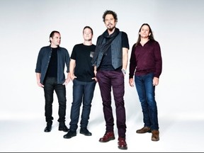 Big Wreck, from left, Chuck Keeping (drums), Dave McMillan (bass), Ian Thornley (lead vocals, guitar) and Brian Doherty (guitar) are at London Music Hall Friday. (Special to Postmedia News)