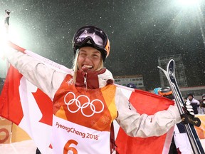 Justine Dufour-Lapointe returned to the medal podium in women’s moguls. (Jean Levac / Postmedia Network)