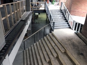The stairs in the newly renovated Central Branch of the Kingston Frontenac Public Library will be a focal point for visitors.