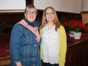 Danish-born retired nurse Jonna Easterby and the Chamber of Commerce's Monica Shepley spoke about the Danish experience during a Central Forum Speaker Series talk on Feb. 6.
CARL HNATYSHYN/SARNIA THIS WEEK