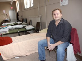 Nick Buzwah, a volunteer with Chatham Hope Haven, is shown in November when the downtown Chatham men’s shelter began offering overnight stays. A formal opening for the facility is scheduled for Monday, Feb. 19. File photo/Postmedia Network