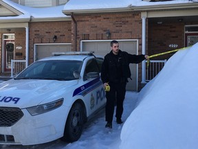 Police outside home on Parkrose Private in Orléans 
Megan Gillis/Postmedia Network