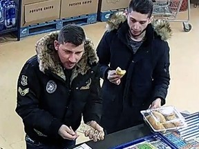 Two suspects wanted by Kingston Police for a series of short-change thefts reported in Kingston in January and February 2018. Supplied photo