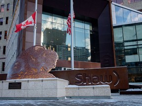 The Shaw Communications headquarters is seen in Calgary, Thursday, Jan. 11, 2018. THE CANADIAN PRESS/Jeff McIntosh