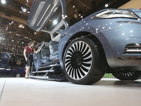 The 45th Canadian International Auto Show will be held at the Metro Convention Centre in Toronto until Feb. 25. A photo from the 2017 edition shows a Lincoln concept car. (File photo/Postmedia Network)