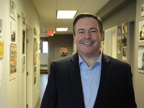 UCP Leader Jason Kenney visits the Whitecourt-St. Anne region on Feb. 12 to talk with local officials and members of the Whitecourt and District Chamber of Commerce (Peter Shokeir | Whitecourt Star).