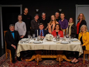 The cast, creative team and crew of Aylmer Community Theatre's production of A.R. Gurney's The Dining Room, which is headed to Western Ontario Drama League Festival 2018 competition. Chris Button // Special to Postmedia News