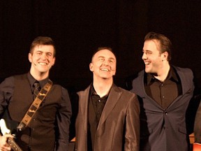Mark Payne, Jesse Grandmount and Michael Vanhevel often share the stage together, but Feb. 23 they debut a show at the Wolf Performance Hall that they’ve created specifically for themselves. (Photo submitted)