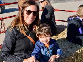 Southwold resident Jade Rodgers and her son enjoyed a hay ride at last year’s Winterfest event. Southwold celebrates the second annual free family Winterfest Feb. 24 at the Keystone Complex starting at 12:30 p.m. and running all day. (Contributed photo)
