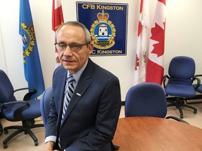 Elliot Ferguson/The Whig-Standard 
National Defence and Canadian Armed Forces Ombudsman Gary Walbourne spent most of this week at Canadian Forces Base Kingston.
