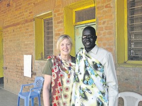 Carol Campbell has been involved with Canadian Aid for South Sudan since her first trip making a documentary in 1999. Abraham Dot Malong is a former child soldier and now CASS?s co-ordinator of a water, sanitation and hygiene program. He named his first child after Campbell. (Jane Roy photo)