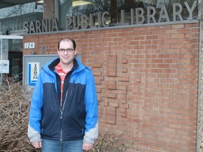 Sarnia's Joe Smits will be holding drop-in information sessions about concussions at the Sarnia Public Library every second and fourth Saturday from 10 to 11 a.m. Smits was diagnosed with post-concussion syndrome two years ago and hopes to provide information for people struggling with concussions.
CARL HNATYSHYN/SARNIA THIS WEEK