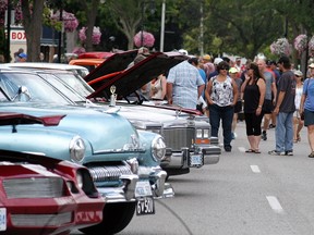 Thousands of people jammed the streets of downtown Wallaceburg on Aug. 12, 2017 to check out the classic cars and other displays, during the 29th annual Wallaceburg Antique and Motor Boat Outing. David Gough/Courier Press
