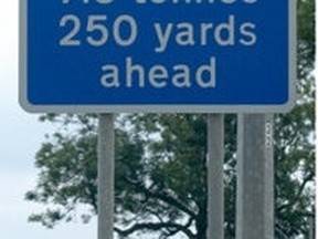 road limit sign