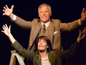 Catherine Sullivan plays Prudence Heward and Todd Baubie is Lawren Harris in the London Community Players? production of This Above All, a play by Londoner Diane Vanden Hoven at the Palace Theatre?s Procunier Hall. (ROSS DAVIDSON Special to The London Free Press)