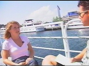 Bill Welychka interviews Liz Phair at the 1998 Lilith Fair in Toronto. Supplied photo.