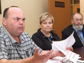 Cruisin' for Organ Donors and Rich founders Bob Johnston, left, and Gerry Montpellier held a press conference in Sudbury, Ont. on Friday March 2, 2018 to announce details of an emergency fundraiser for Claudette Jones, pictured, who needs a kidney transplant. John Lappa/Sudbury Star/Postmedia Network