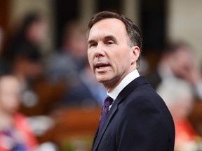 Finance Minister Bill Morneau delivers the federal budget in the House of Commons in Ottawa on Tuesday.(Sean Kilpatrick/Canadian Press)